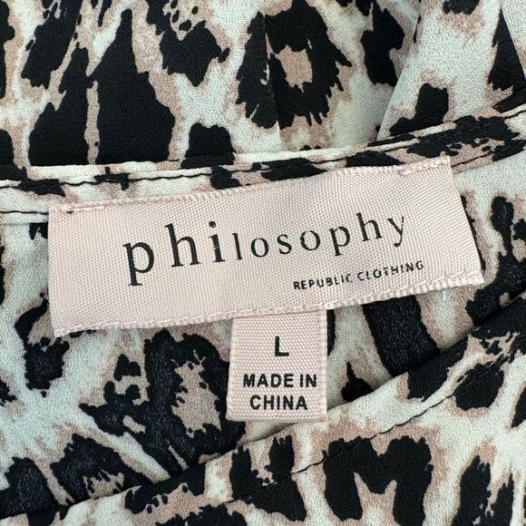 Philosophy Cheetah print blouse - Picture 4 of 6